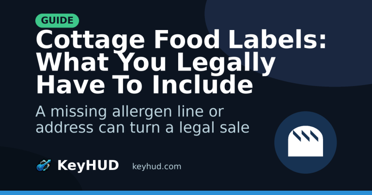 Cottage Food Labels: What Your Label Must Include (2026)